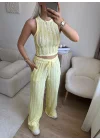 Halter Fitilli İkili Takım - SARI