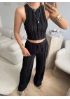 Halter Fitilli İkili Takım - SİYAH