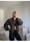 İçi Dolgulu Bomber Ceket - HAKİ
