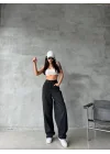 Kemer Tokalı Baggy Jean | SİYAH