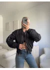 Kol Fermuar Bomber Ceket