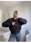 Kol Fermuar Bomber Ceket