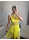 Kuşaklı Tül Pareo - SARI