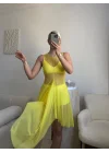 Kuşaklı Tül Pareo - SARI
