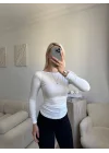 Nova Basic Fit Bluz - BEYAZ