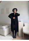 Uzun Salaş Siyah Hırka - SİYAH