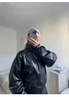 Vintage Oversize Deri Ceket