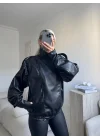 Vintage Oversize Deri Ceket