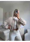 ZR Bomber Kaşe Ceket-BEJ