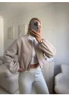 ZR Bomber Kaşe Ceket-BEJ