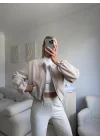 ZR Bomber Kaşe Ceket-BEJ