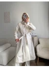 ZR Yaka Detay Trençkot - BEJ