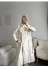 ZR Yaka Detay Trençkot - BEJ
