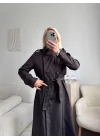 ZR Yaka Detay Trençkot - KAHVE