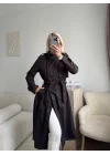 ZR Yaka Detay Trençkot - KAHVE