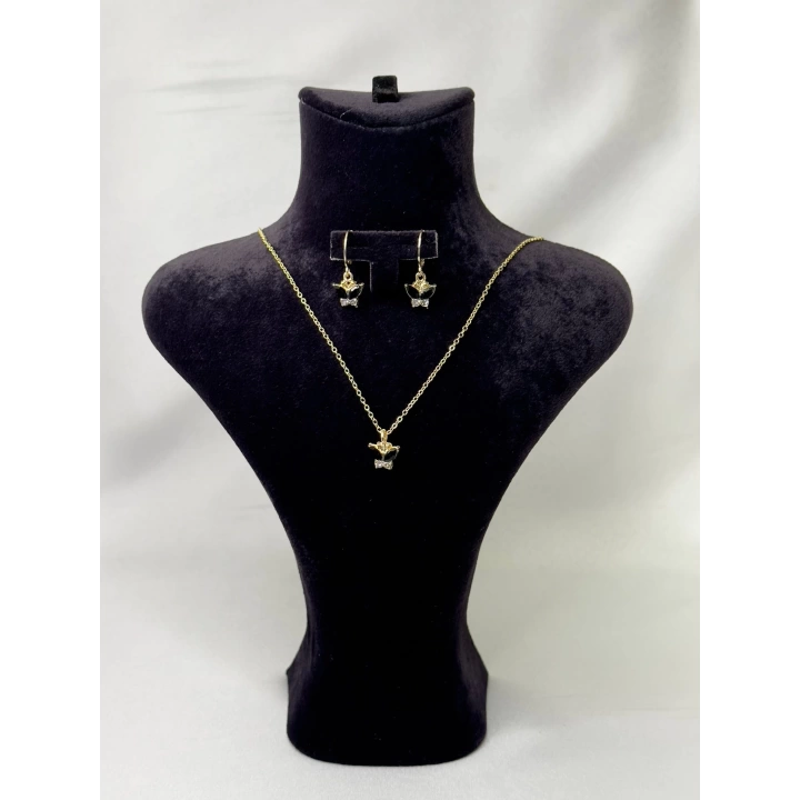 Kelebek 2li Kombin Set - Siyah