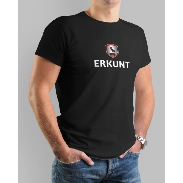 Erkunt Traktör Baskılı Sıfır Yaka Tişört -TM2006