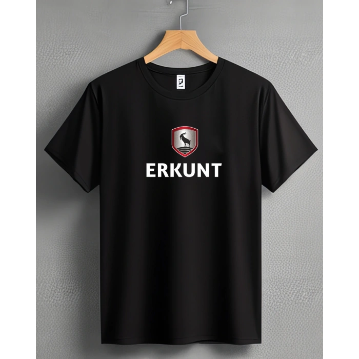 Erkunt Traktör Baskılı Sıfır Yaka Tişört -TM2006