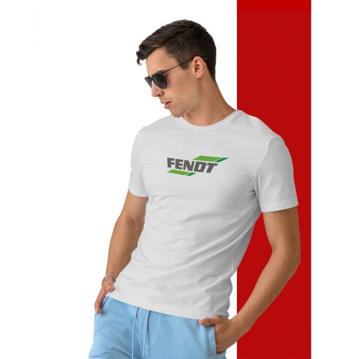 Fendt Traktör Baskılı Sıfır Yaka Tişört -TM2007