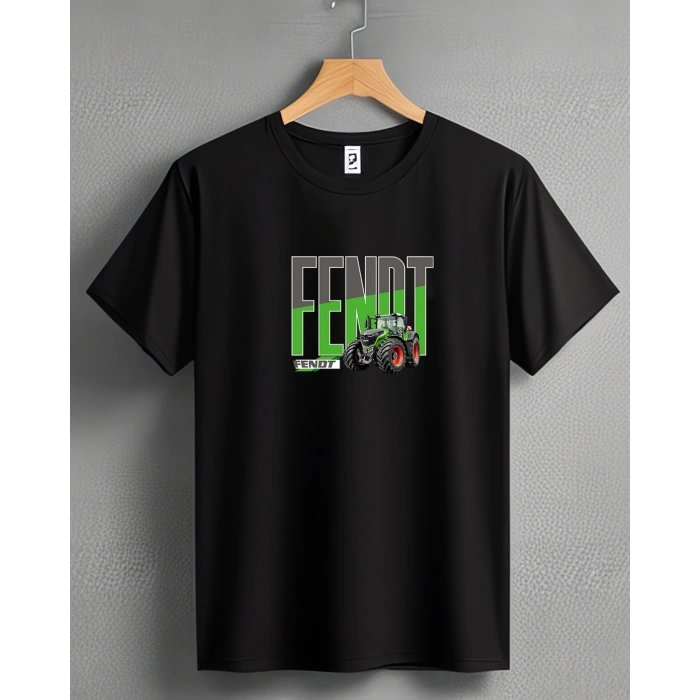Fendt Traktör Baskılı Sıfır Yaka Tişört -TM2062