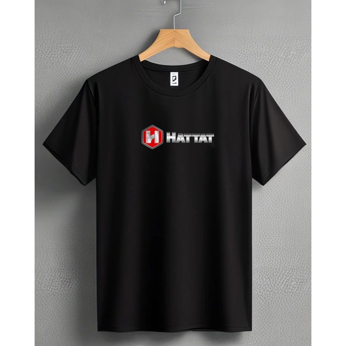 Hattat Traktör Baskılı Sıfır Yaka Tişört -TM2025