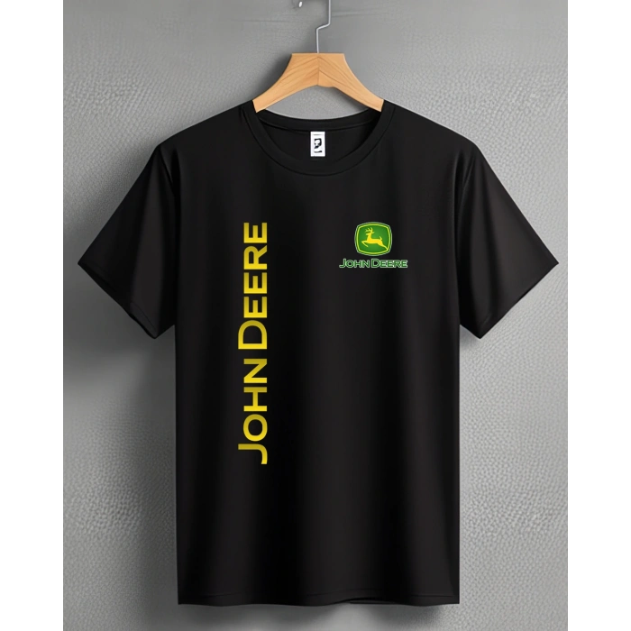 John Deere Traktör Baskılı Sıfır Yaka Tişört -TM2030