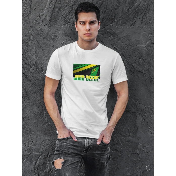 John Deere Traktör Baskılı Sıfır Yaka Tişört -TM2051