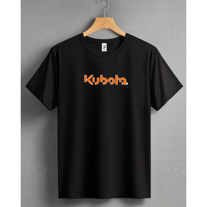 Kubota Traktör Baskılı Sıfır Yaka Tişört -TM2012