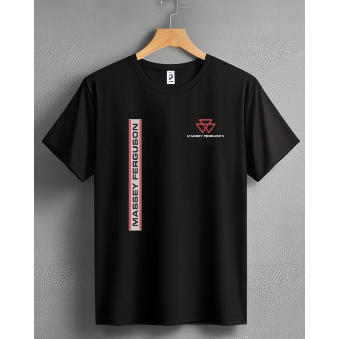 Massey Ferguson Traktör Baskılı Sıfır Yaka Tişört -TM2015