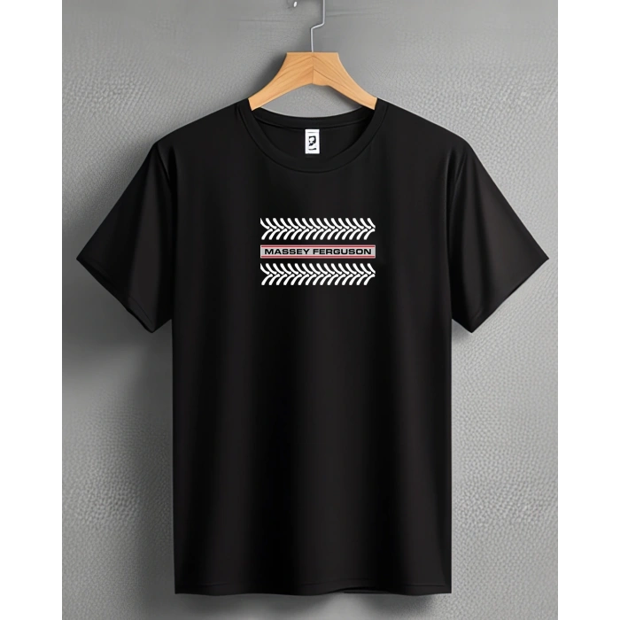 Massey Ferguson Traktör Baskılı Sıfır Yaka Tişört -TM2041