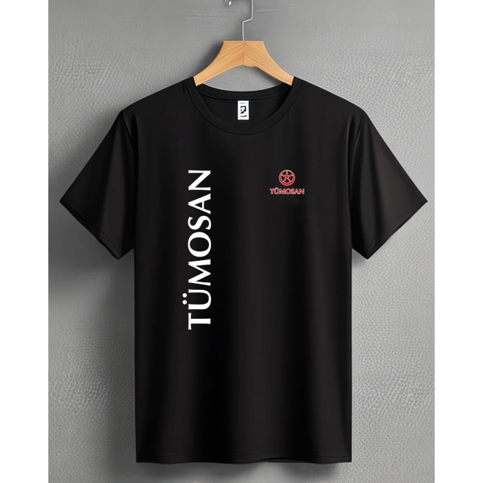Tümosan Traktör Baskılı Sıfır Yaka Tişört -TM2029