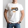 Fiat 640 Traktör Baskılı Sıfır Yaka Tişört -TM2013
