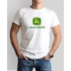 John Deere Traktör Baskılı Sıfır Yaka Tişört -TM2002