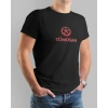 Tümosan Traktör Baskılı Sıfır Yaka Tişört -TM2003