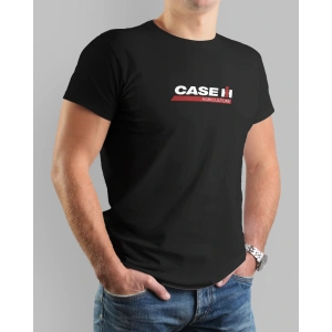 Case Traktör Baskılı Sıfır Yaka Tişört -TM2005