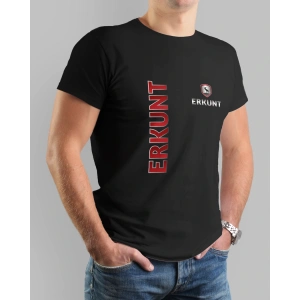 Erkunt Traktör Baskılı Sıfır Yaka Tişört -TM2035