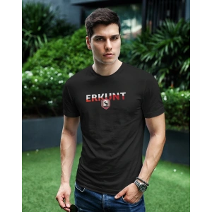 Erkunt Traktör Baskılı Sıfır Yaka Tişört -TM2057
