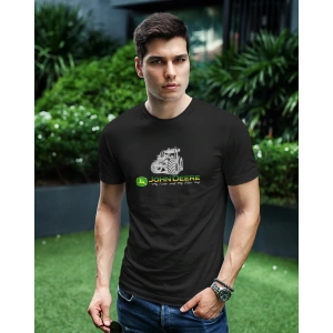 John Deere Traktör Baskılı Sıfır Yaka Tişört -TM2050