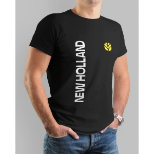 New Holland Traktör Baskılı Sıfır Yaka Tişört -TM2032
