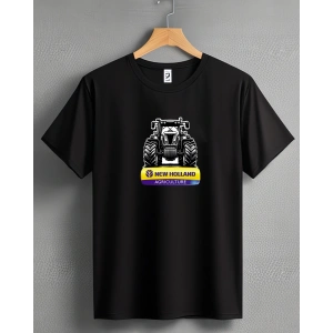 New Holland Traktör Baskılı Sıfır Yaka Tişört -TM2059