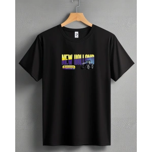 New Holland Traktör Baskılı Sıfır Yaka Tişört -TM2063