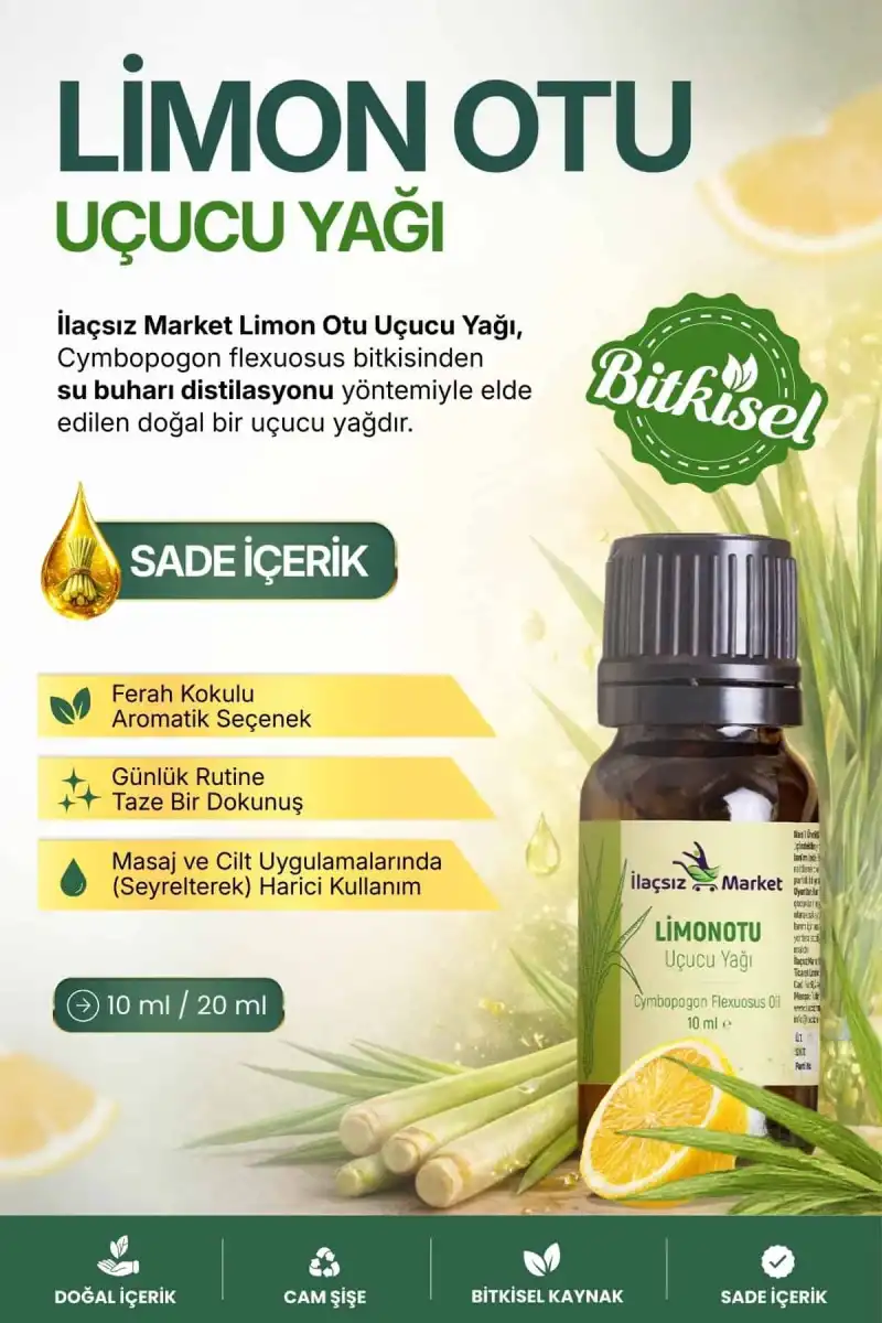 Limon Otu Yağı / 10 ml (Tıbbi)