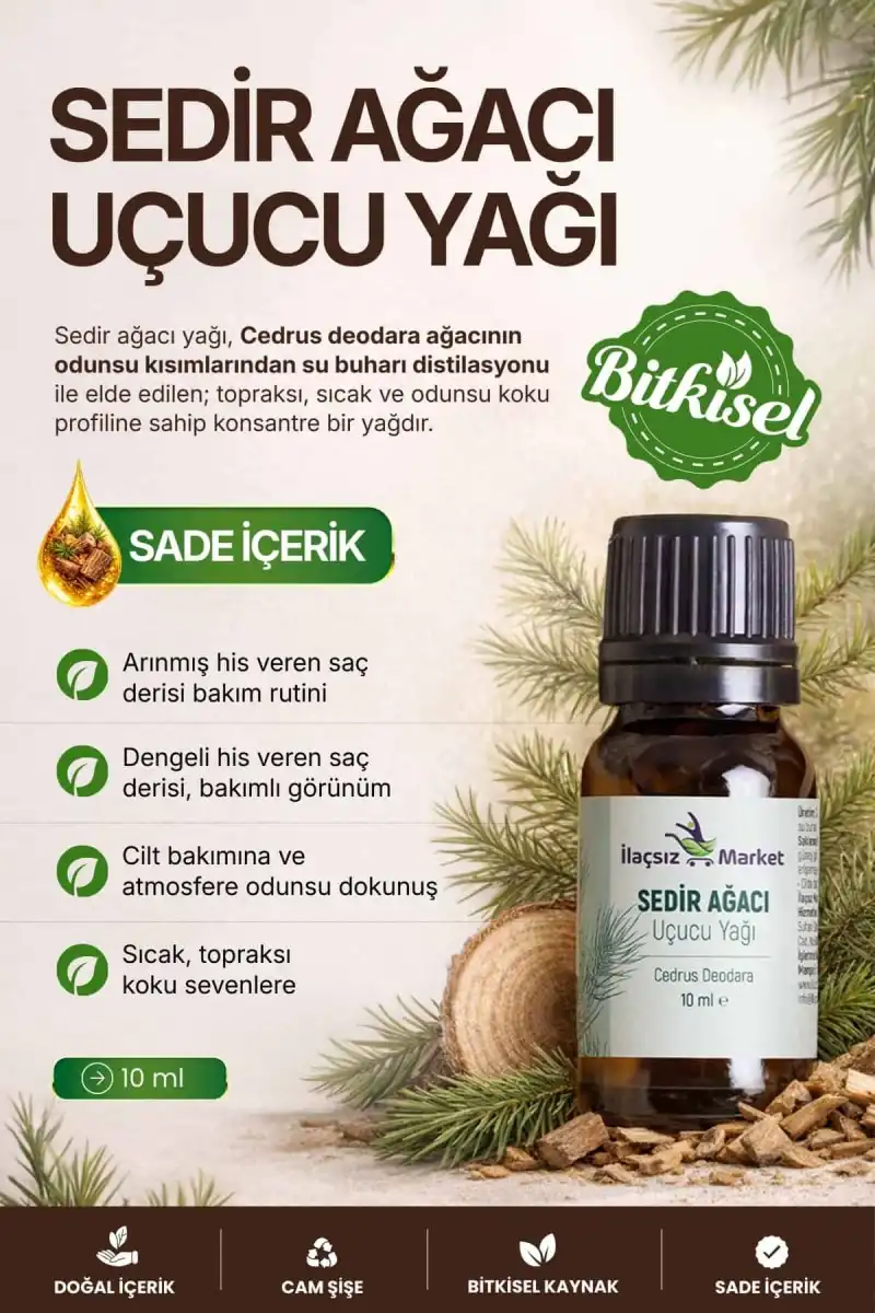 Sedir Ağacı Yağı / 10 ml (Tıbbi)