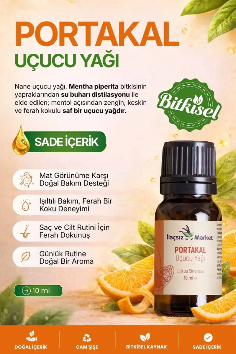 Portakal Yağı / 10 ml (Tıbbi)