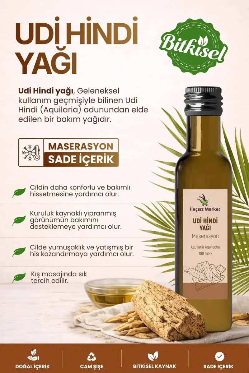 Udi Hindi Yağı (Aquilaria Agallocha) / 100 ml