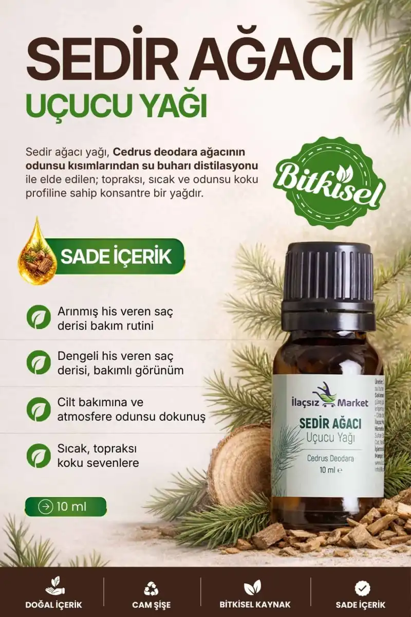 Sedir Ağacı Yağı / 10 ml (Tıbbi)