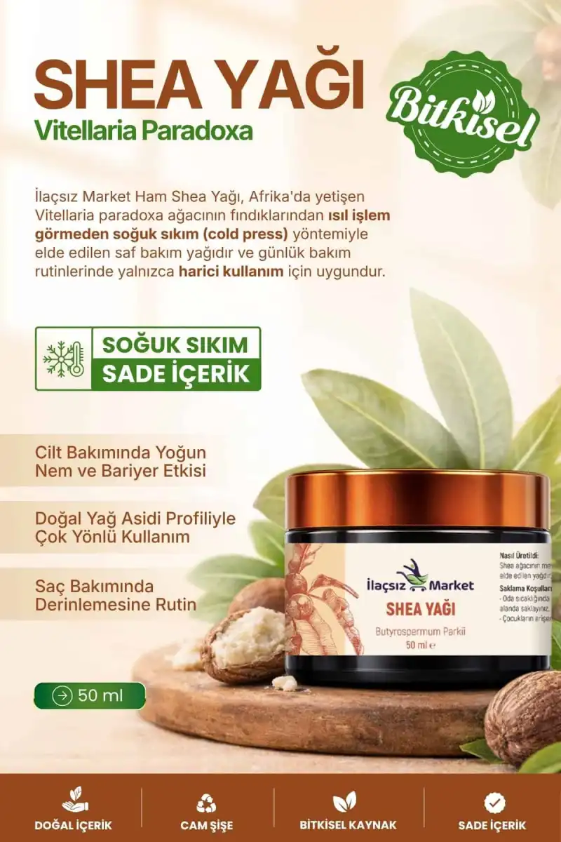 Shea Yağı / 50 ml (Raw)