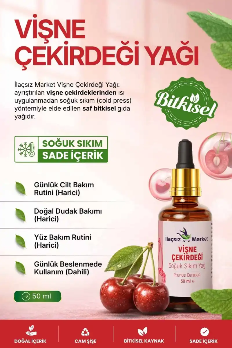 Vişne Çekirdeği Yağı / 50 ml