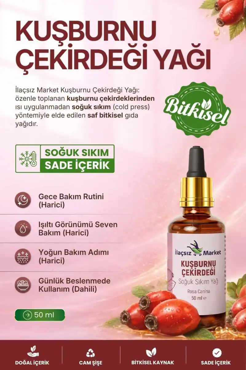 Kuşburnu Çekirdeği Yağı / 50 ml
