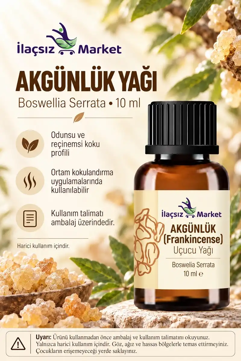 Akgünlük Yağı (Frankincense - Boswellia Serrata) / 10 ml